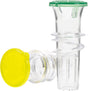 YZC Lemon Squeezer - 2-Pack Lemon-Juicer - BPA-Free Plastic Lime Juicer- Compact Juice Extractor Citrus Press V1258-DP02-B-70