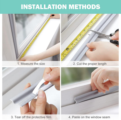 Draft Stopper Sweep, Door Weatherproofing Stripping, Window Seal Strip Self-adhisive Soundproof Cuttable V1258-DP02-B-701