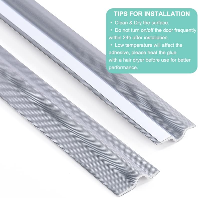 Draft Stopper Sweep, Door Weatherproofing Stripping, Window Seal Strip Self-adhisive Soundproof Cuttable V1258-DP02-B-701