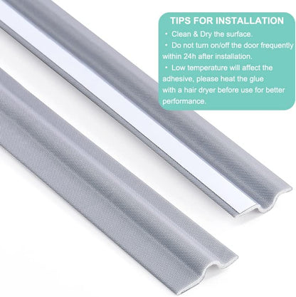 Draft Stopper Sweep, Door Weatherproofing Stripping, Window Seal Strip Self-adhisive Soundproof Cuttable V1258-DP02-B-701