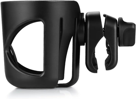 Universal Cup Holder, Stroller Cup Holder, 360 degrees Rotatable Large Caliber Designed Bottle Holder for V1258-DP02-B-731