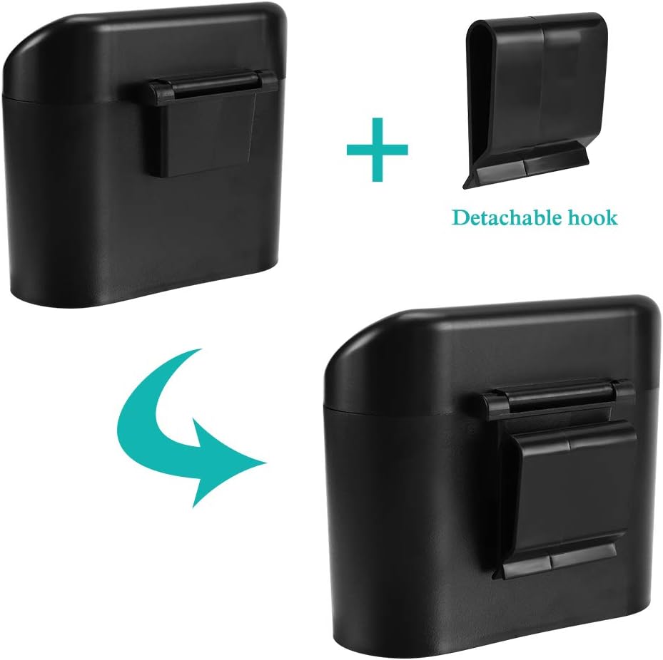 Car Trash Can with Lid, Mini Auto Dustbin Garbage Organizer with 30 Pcs Plastic Trash Bag, Automotive Garbage V1258-DP02-B-733
