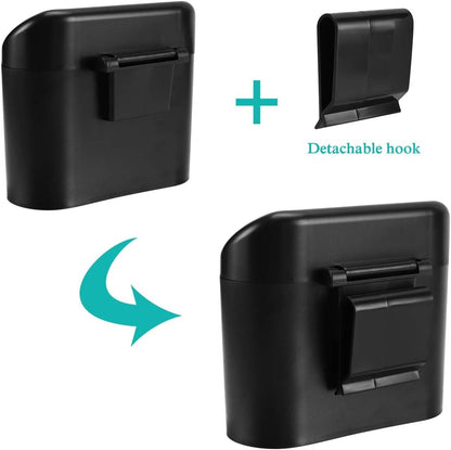 Car Trash Can with Lid, Mini Auto Dustbin Garbage Organizer with 30 Pcs Plastic Trash Bag, Automotive Garbage V1258-DP02-B-733