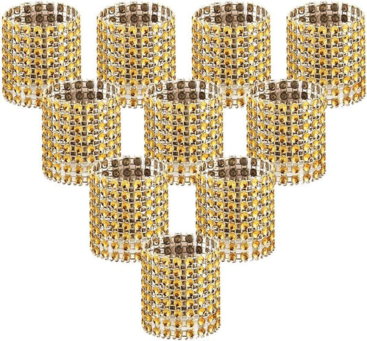 100pcs Napkin Rings, Gold Napkin Rings Buckles for Table Decorations, Wedding, Dinner, Party, DIY Decoration V1258-DP02-B-735