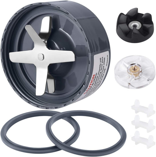 8 Pieces Blender Replacement Parts Extractor Blade for NutriBullet 600w 900w including Gasket Shock Pad and V1258-DP02-B-74