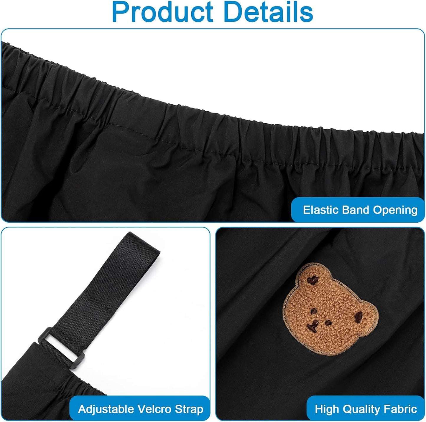 Universal Stroller Organizer, Large Storage Stroller Bag Fits for Uppababy, Nuna, Britax, Doona Strollers, V1258-DP02-B-742