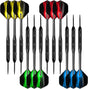 Darts Metal Tip Set, 12 Pack Steel Tip Darts Darts Set 24Grams Professional Metal Darts V1258-DP02-B-744