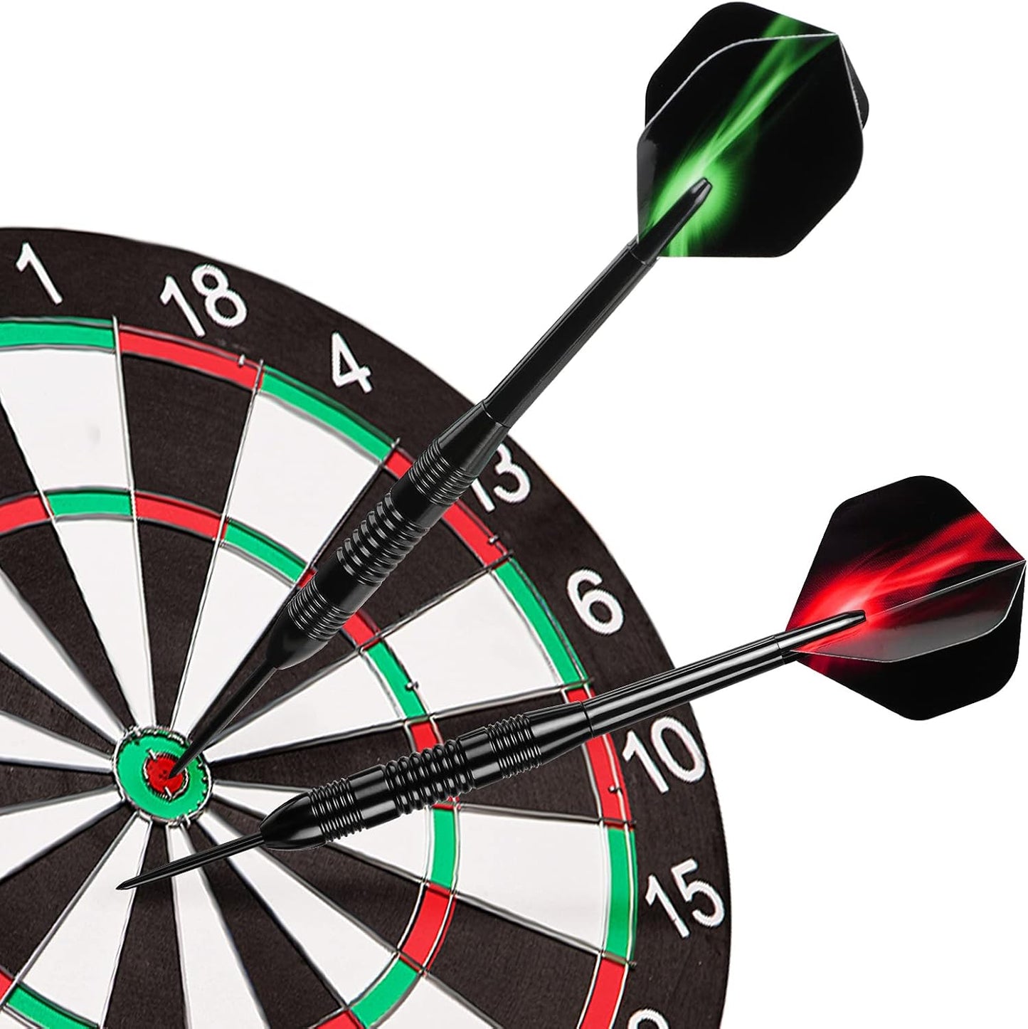 Darts Metal Tip Set, 12 Pack Steel Tip Darts Darts Set 24Grams Professional Metal Darts V1258-DP02-B-744