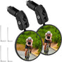 2pcs Bike Mirror, Bar End Bicycle Riding Rearview Mirrors for Handlebars, Adjustable 360 Degree Rotatable V1258-DP02-B-749