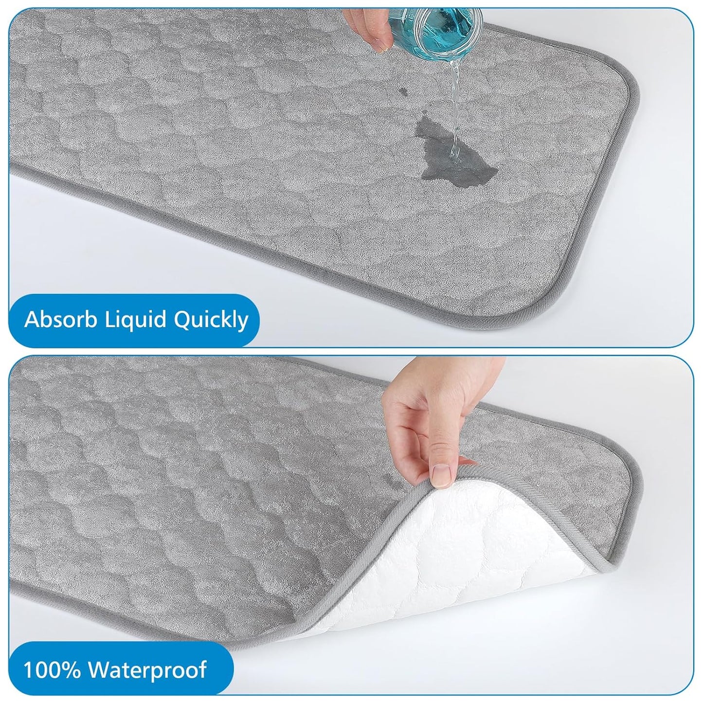 3 Pack Waterproof Changing Pad Liners, Reusable Portable Diaper Changing Pad Covers V1258-DP02-B-752