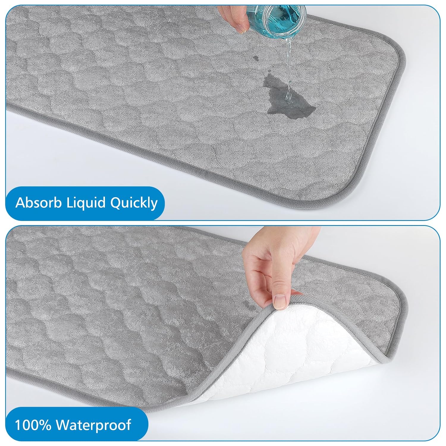 3 Pack Waterproof Changing Pad Liners, Reusable Portable Diaper Changing Pad Covers V1258-DP02-B-752
