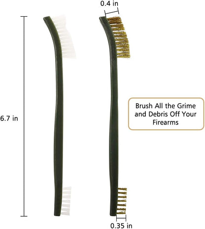 Gun Cleaning Tools Kit Including Gun Cleaning Pick & Gun Cleaning Brush, Gun Cleaner Set V1258-DP02-B-754