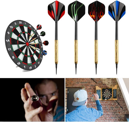 12 Pcs Darts Plastic Tip, Soft Tip Darts Set, 14g Plastic Tipped Dart, Attach Extra 36 Black 2BA Replacement V1258-DP02-B-756