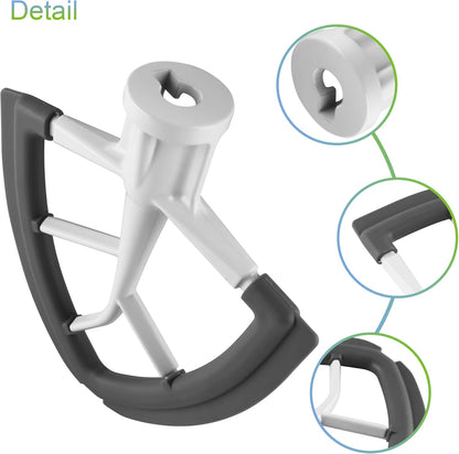 Flex Edge Beater Work for KitchenAid Mixer Attachments, Compatible with 4.5-5 Quart Tilt-Head Stand Mixers, V1258-DP02-B-76