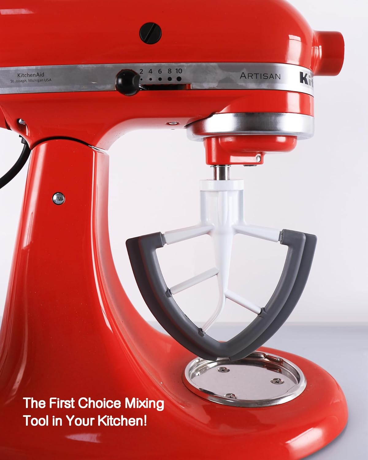 Flex Edge Beater Work for KitchenAid Mixer Attachments, Compatible with 4.5-5 Quart Tilt-Head Stand Mixers, V1258-DP02-B-76