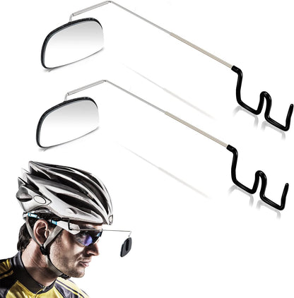 2pcs Bike Eyeglass Mirror, 360 Degree Adjustable Bicycle Cycling Rear View Wide Angle Mirror, Riding V1258-DP02-B-763
