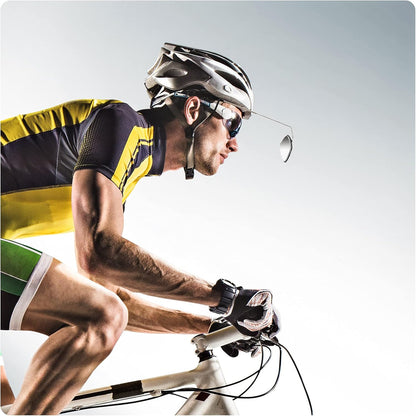 2pcs Bike Eyeglass Mirror, 360 Degree Adjustable Bicycle Cycling Rear View Wide Angle Mirror, Riding V1258-DP02-B-763