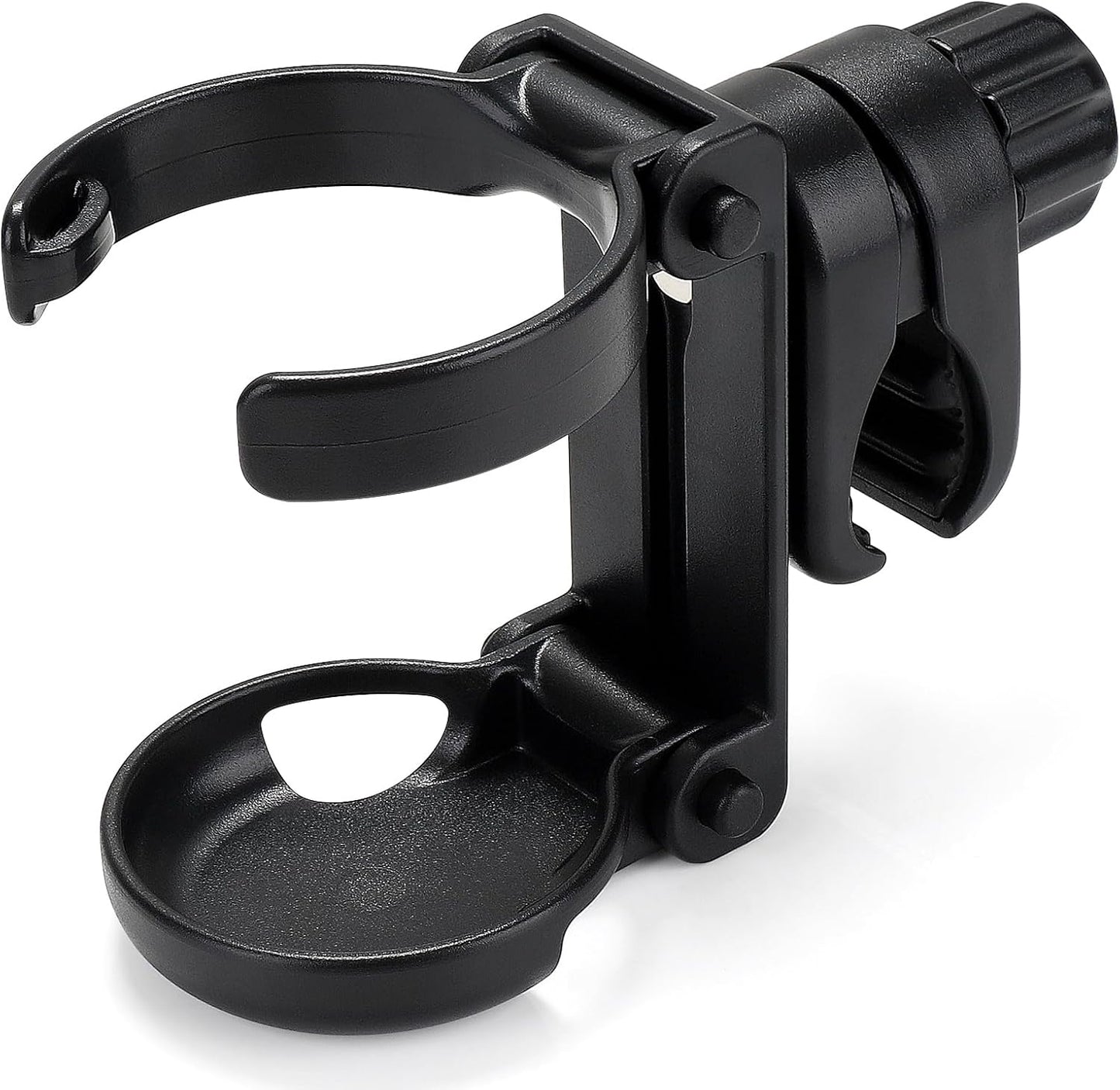 Stroller Cup Holder, Foldable Universal Cup Holder, 360 degrees Rotatable Bottle Holder for Stroller, Bike, V1258-DP02-B-767