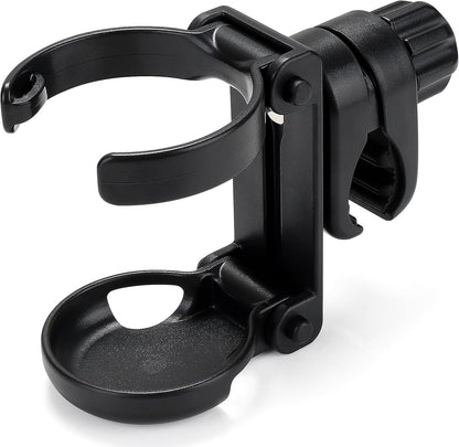 Stroller Cup Holder, Foldable Universal Cup Holder, 360 degrees Rotatable Bottle Holder for Stroller, Bike, V1258-DP02-B-767