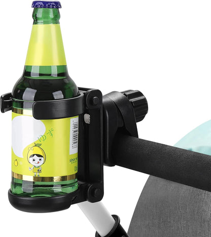 Stroller Cup Holder, Foldable Universal Cup Holder, 360 degrees Rotatable Bottle Holder for Stroller, Bike, V1258-DP02-B-767
