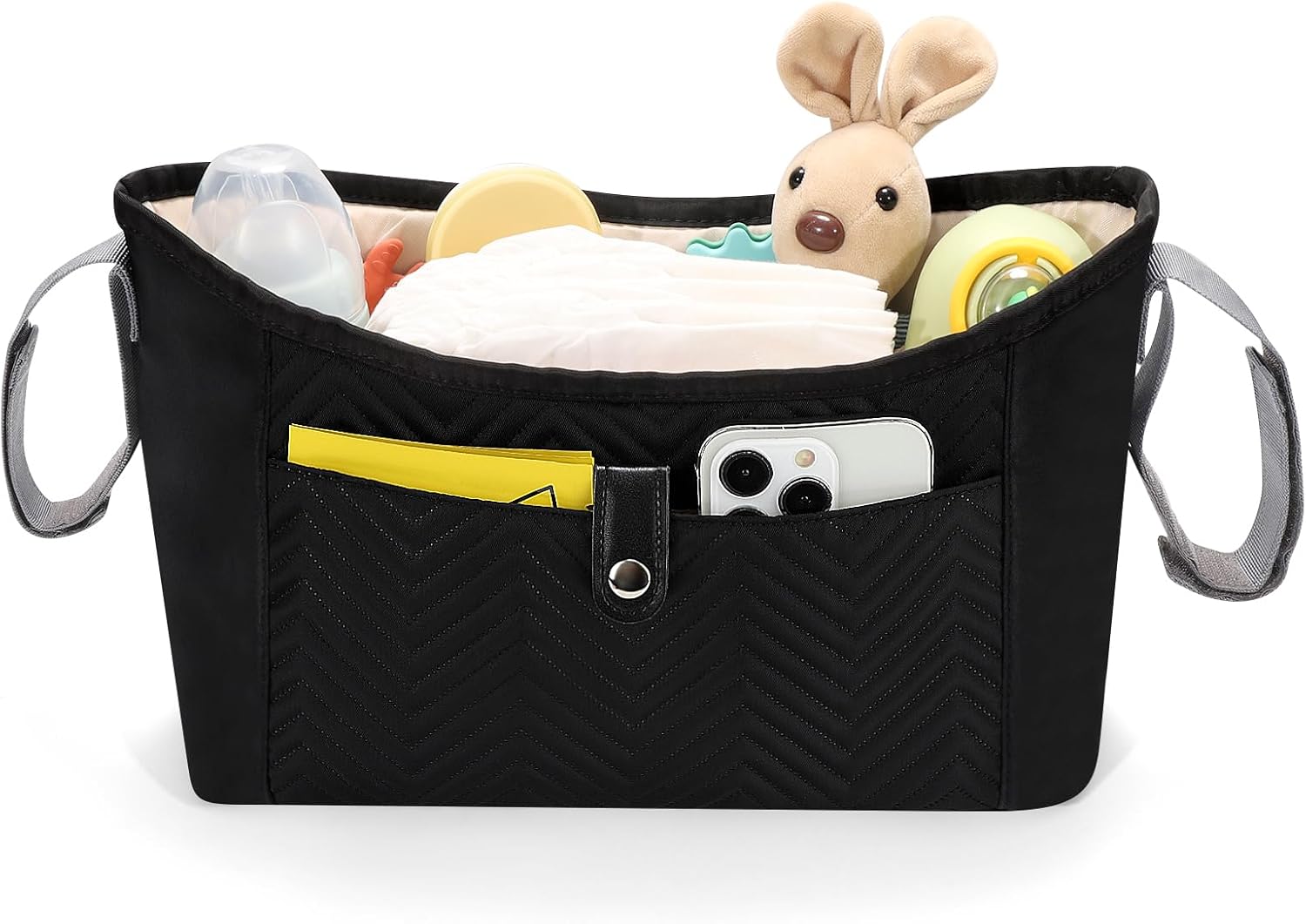 Universal Stroller Organizer, Stroller Bag Stroller Caddy Organizer, Stroller Accessories Fits for Uppababy, V1258-DP02-B-776