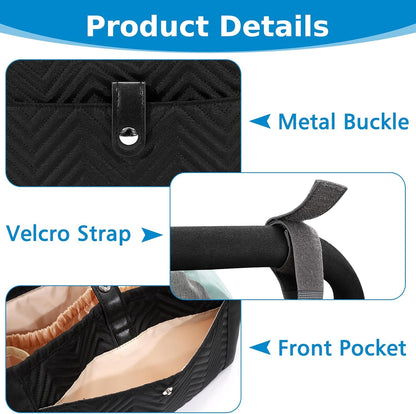 Universal Stroller Organizer, Stroller Bag Stroller Caddy Organizer, Stroller Accessories Fits for Uppababy, V1258-DP02-B-776