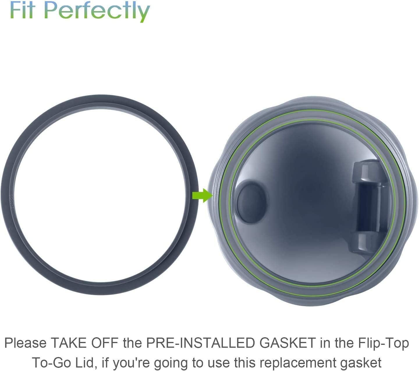 Pack of 6 Replacement Parts Gaskets with Lip Compatible with 900w NutriBullet Extractor Blender V1258-DP02-B-78