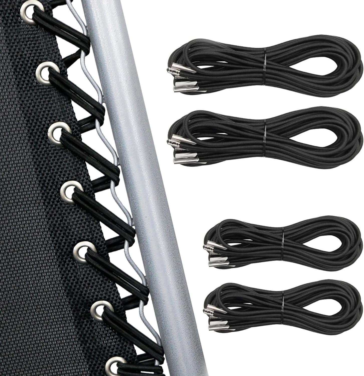 4 Cords Zero Gravity Chair Replacement Cord, Antigravity Chair Replacement,Universal Repair Cord Kit for V1258-DP02-B-782