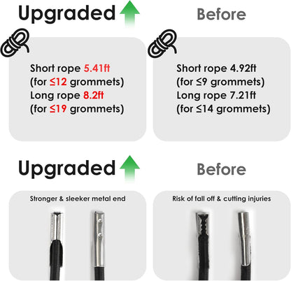 4 Cords Zero Gravity Chair Replacement Cord, Antigravity Chair Replacement,Universal Repair Cord Kit for V1258-DP02-B-782
