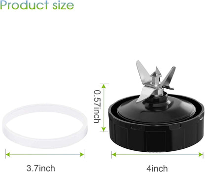 6 Pieces 10cm White Rubber Sealing Gaskets O-Ring Replacement Part Compatible with Nutri Ninja Juicer Blender V1258-DP02-B-79