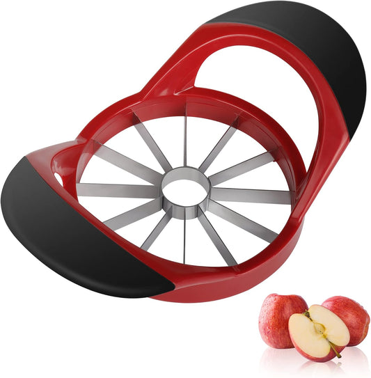 Apple Cutter, Apple Corer and Slicer - Stainless Steel Apple Corer - 4.72 Inch Apple Slicer Tool with 12 V1258-DP02-B-798