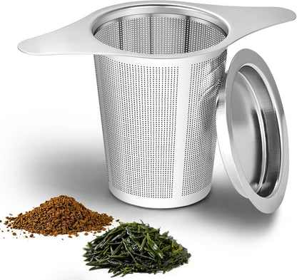Tea infuser,Stainless Steel Tea Steeper and Strainer, Tea Strainers for Loose Tea - Reusable Durable Infuser V1258-DP02-B-799