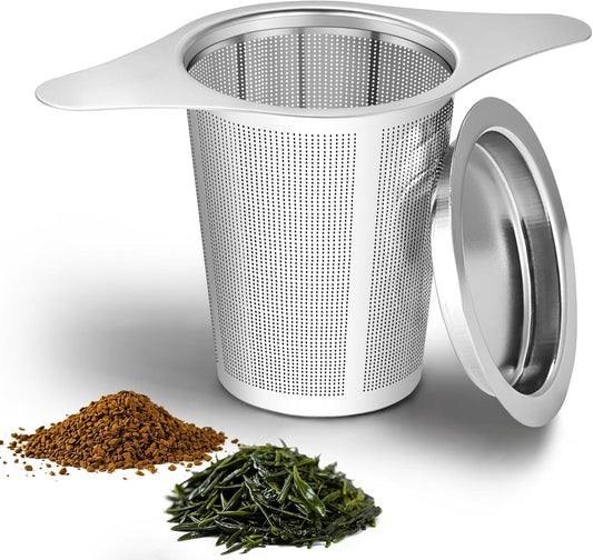 Tea infuser,Stainless Steel Tea Steeper and Strainer, Tea Strainers for Loose Tea - Reusable Durable Infuser V1258-DP02-B-799