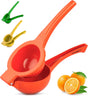 Orange Squeezer - Single Bowl Metal Citrus Juicer Extracts Oranges In Seconds - Easy To Squeeze Manual Press V1258-DP02-B-825