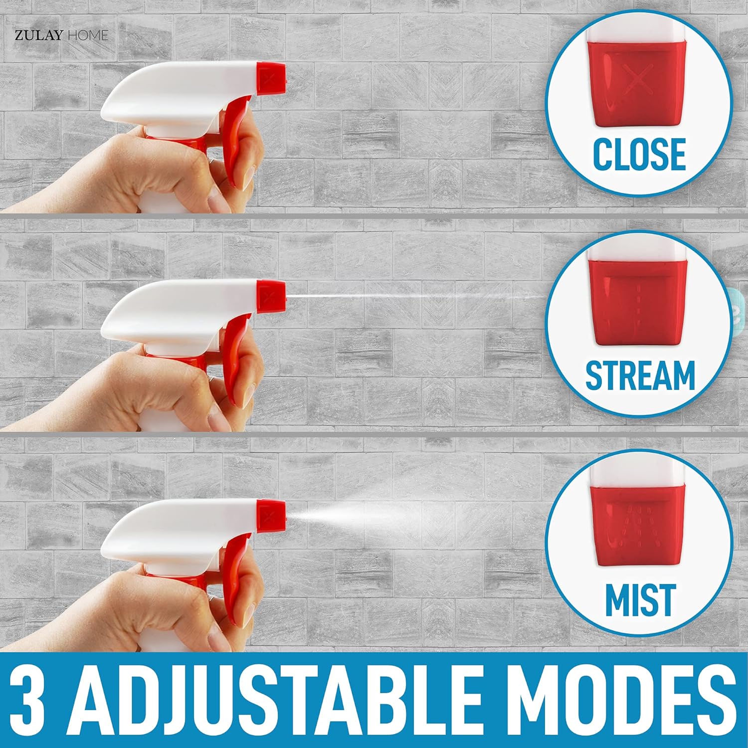 24 oz Spray Bottle - Heavy Duty Cleaning Spray Bottles For Cleaning Solutions - Leakproof Cleaning Spray V1258-DP02-B-829