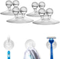 Jot Super Strong, Everyday, Multi-Purpose PVC Suction Hooks & Holders - Pack of 4, Clear V1258-DP02-B-838