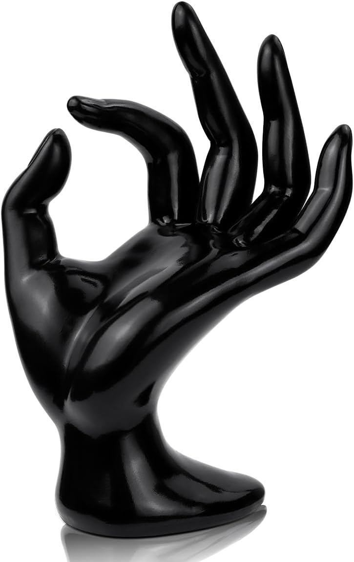 1 Pack Hand Form Ring Holder Mannequin Hand Jewelry Organizer Stand Watch Stand Bracelet Ring Support V1258-DP02-B-839
