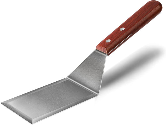 Metal Spatula for Cast Iron Skillet Grill Stainless Steel Spatula for Burger, Fish Turner Griddle Spatula, V1258-DP02-B-85