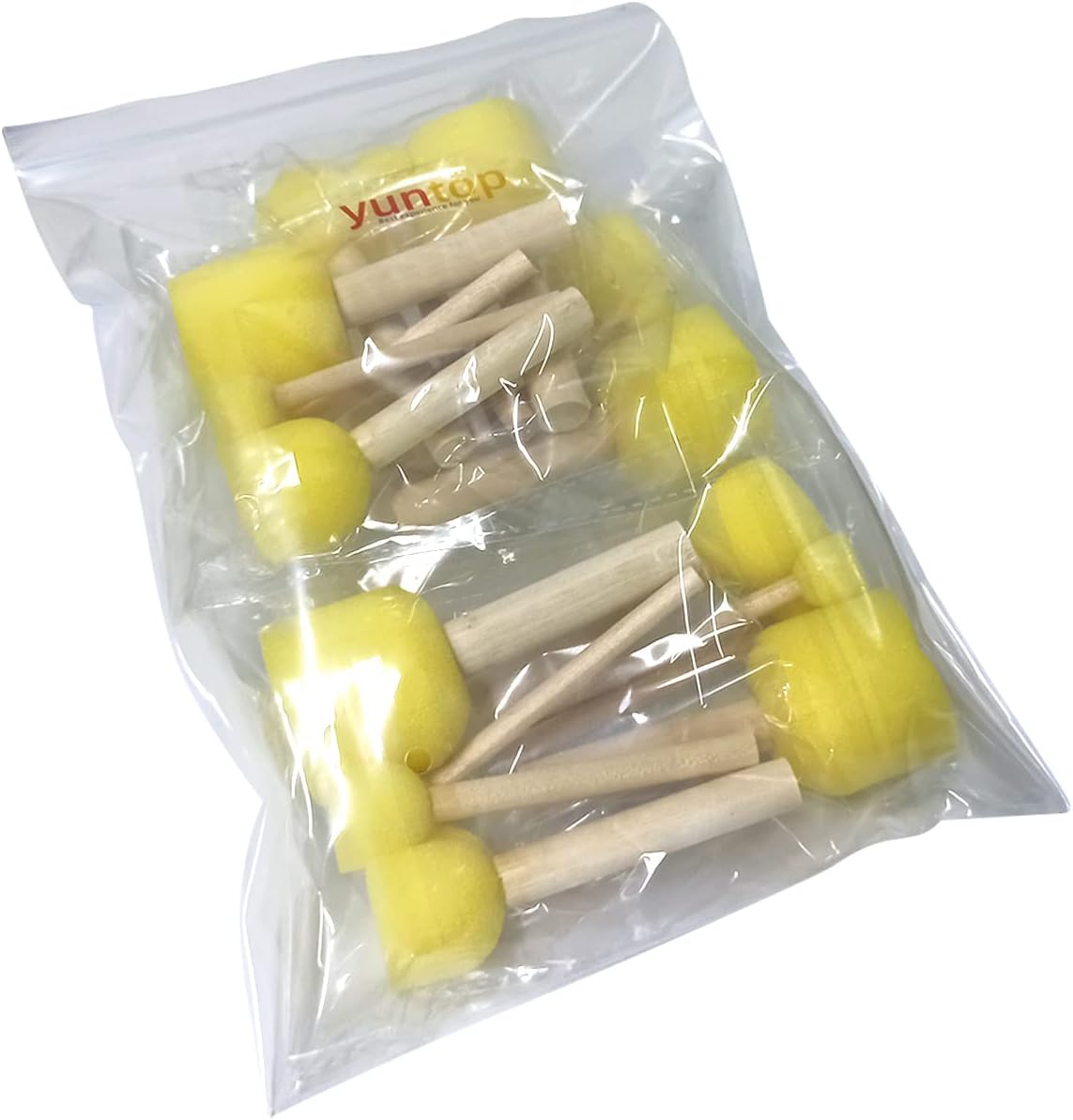 20 pcs Round Sponges Brush Set, 4 Sizes Paint Tools for Kids V1258-DP02-B-856