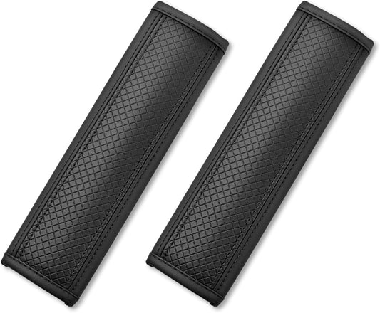 2-Pack Car Seat Belt Cover Pad Fiber Leather Seatbelt Shoulder Strap Covers Soft Comfort Skin-Friendly V1258-DP02-B-873