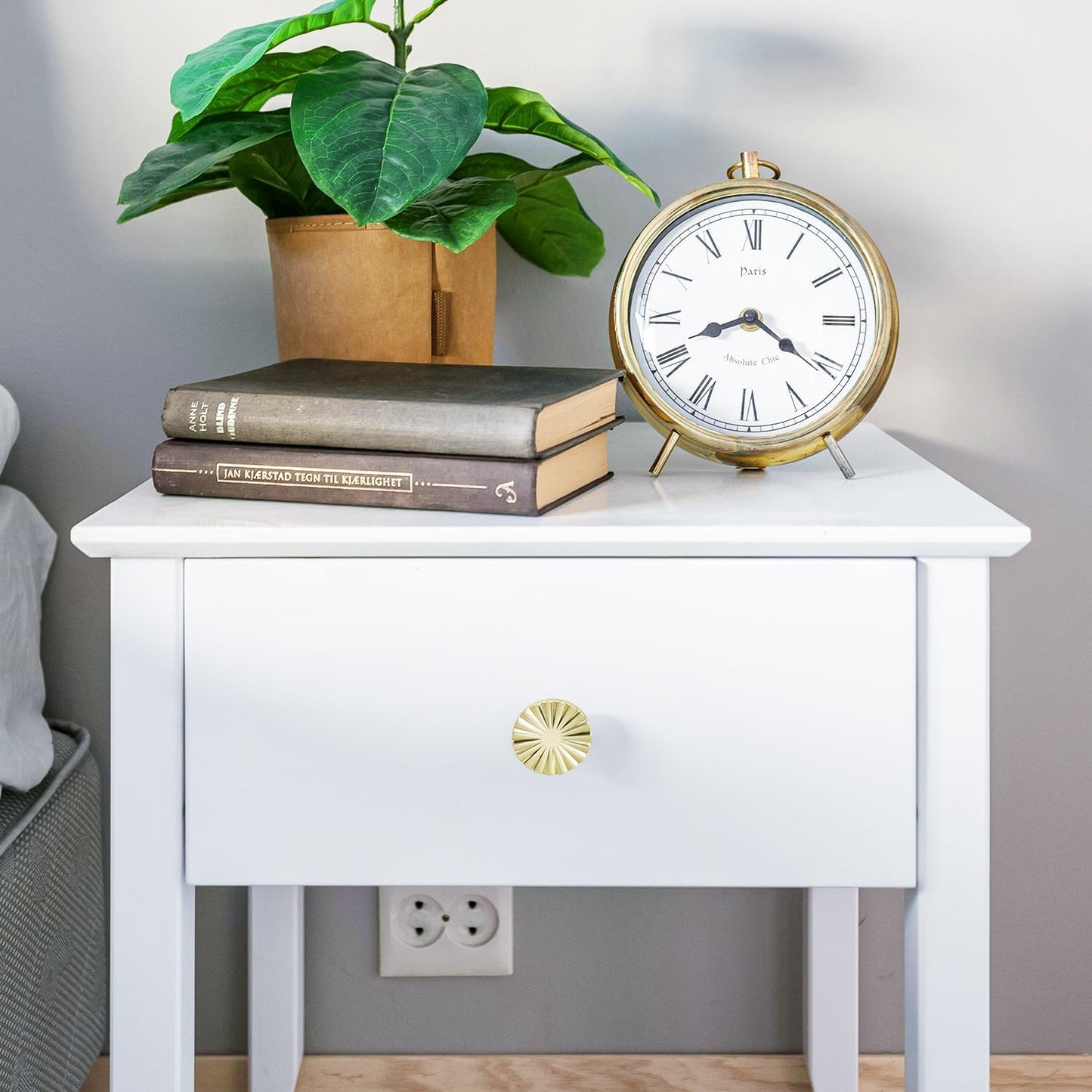 4 Pack Cabinet Knobs Zinc Alloy Solid Kitchen Cabinet Pulls Brushed Gold Drawer Knobs Dresser Cabinet Handles V1258-DP02-B-879
