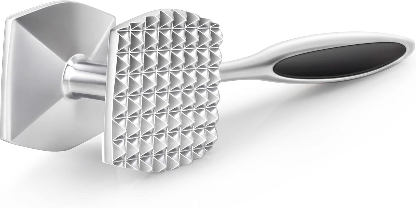 Meat Tenderizer Hammer Tool Pounder For Tenderizing Steak Beef Poultry, Heavy Duty Dual-Sided Mallet with V1258-DP02-B-882