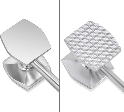 Meat Tenderizer Hammer Tool Pounder For Tenderizing Steak Beef Poultry, Heavy Duty Dual-Sided Mallet with V1258-DP02-B-882