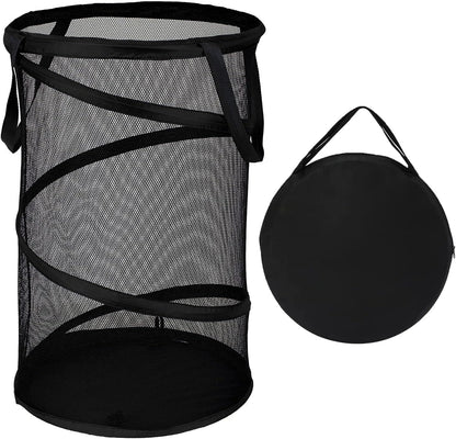 Collapsible Laundry Basket Foldable Mesh Pop Up Hamper with Handles for Laundry Room, Bathroom, Kids Room, V1258-DP02-B-887