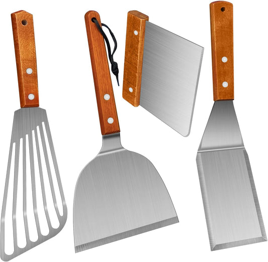 Spatula, Metal Spatulas Set, Stainless Steel Spatula, Fish Spatula Turner Cooking BBQ Grill Griddle Spatula, V1258-DP02-B-89