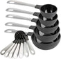 Measuring Cups Set and Measuring Spoon Set, Stainless Steel Handles, Nesting Kitchen Measuring Set, Liquid V1258-DP02-B-892
