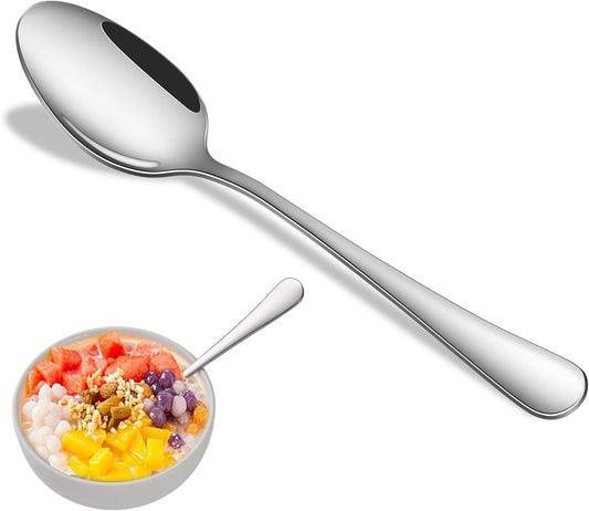 Dinner Spoon Set,8-Piece 7.3 Inch Soup Spoons,Premium Food Grade Stainless Steel Table Spoon,Durable Metal V1258-DP02-B-895