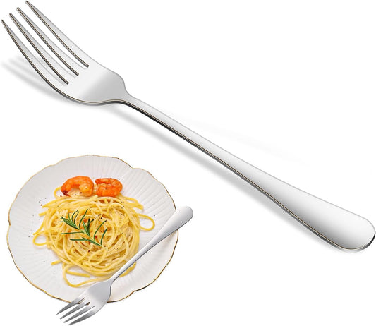 Dinner Forks,8-Piece 8 Inches Stainless Steel Table Fork,Dishwasher Safe Flatware Forks,Food Grade Mirror V1258-DP02-B-896