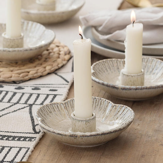 Ceramic Candlestick Holder, Candle Holder for Taper Candles,Incense, Santo Palo, Halloween Christmas Wedding V1258-DP02-B-906