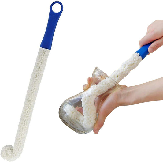 Long Bottle Brush Cleaner for Decanters & Water Bottles - 16" Flexible Foam Washing Wand for Vases, Tumblers, V1258-DP02-B-914